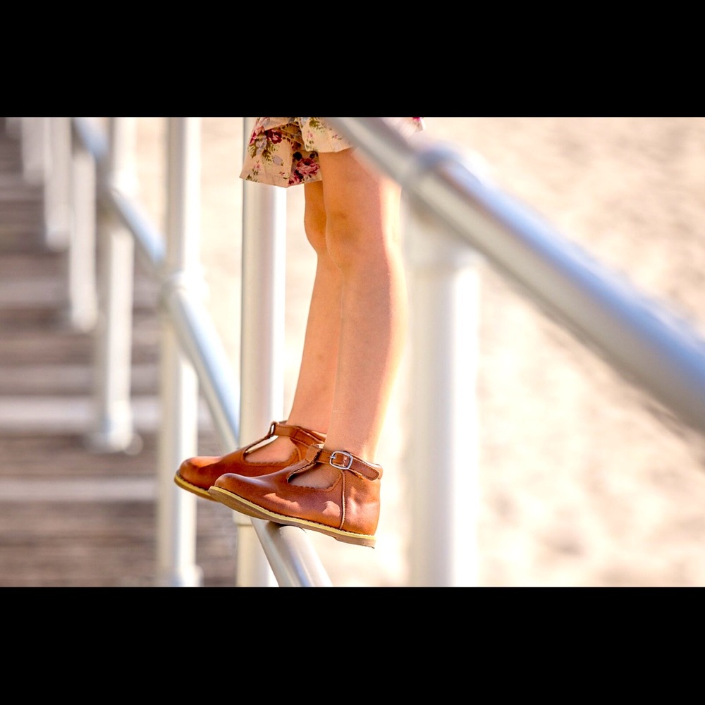 Mil & Co Boutique Leather Toddler 5 brown shoe Mary Jane’s